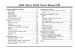 2008 saturn aura owner's manual