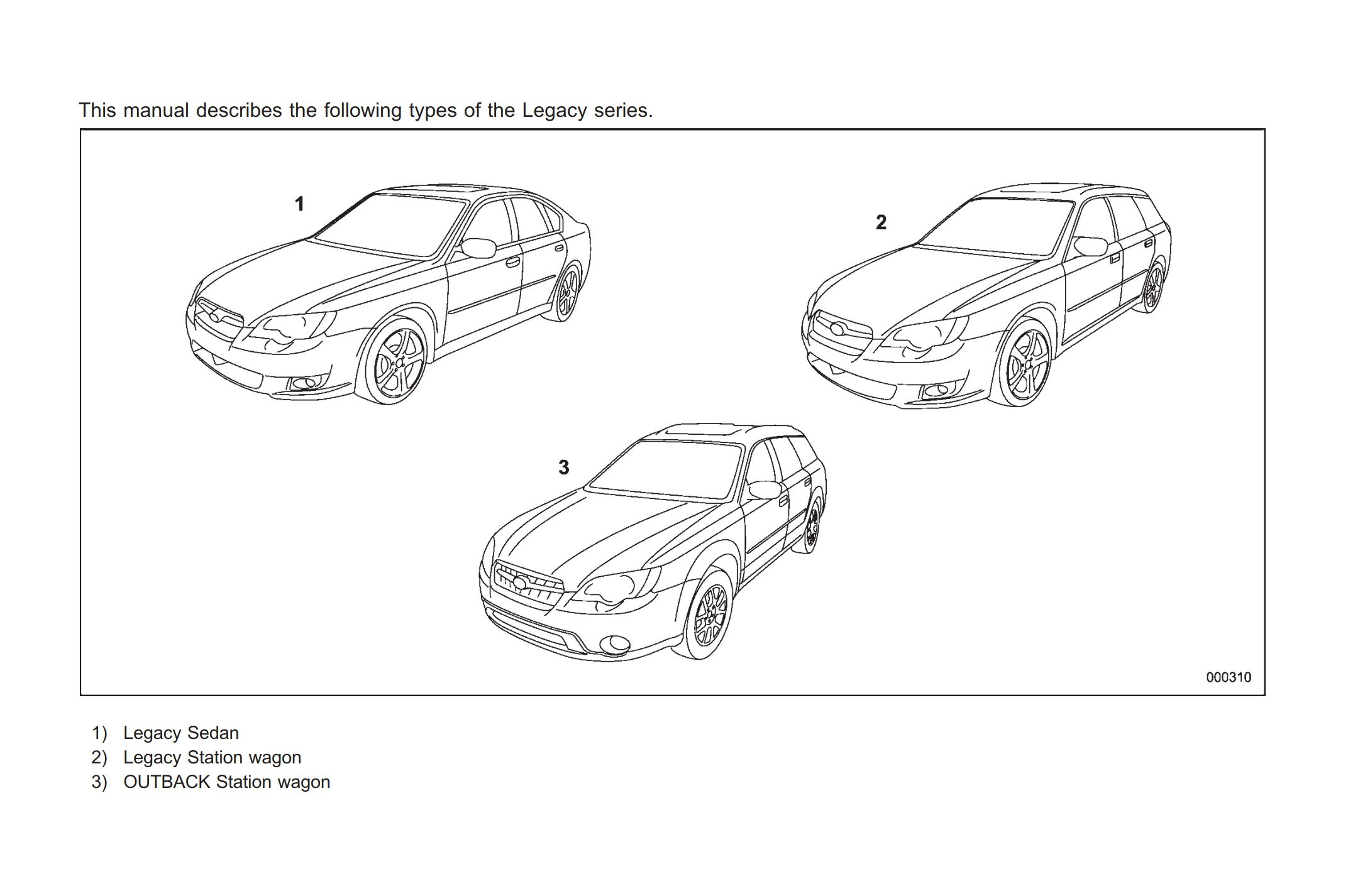 2008 subaru outback owner's manual