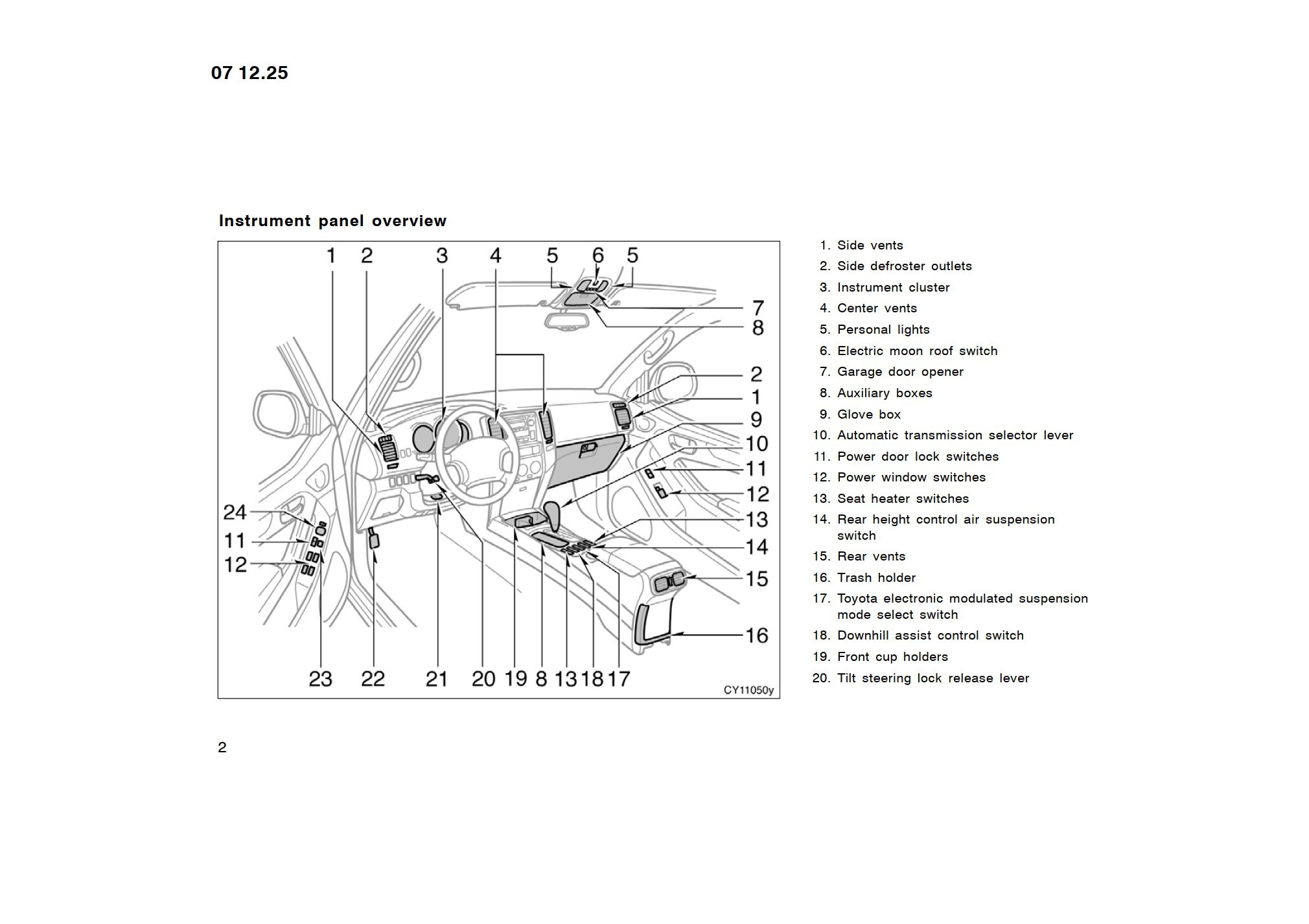 2008 toyota 4runner owner's manual