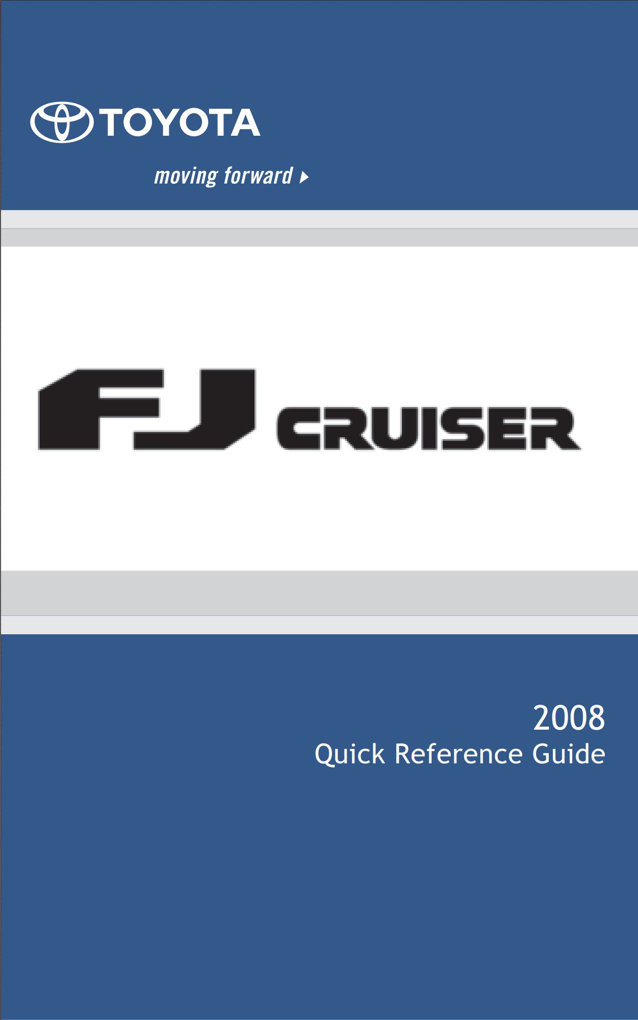 2008 toyota fj cruiser owner's manual