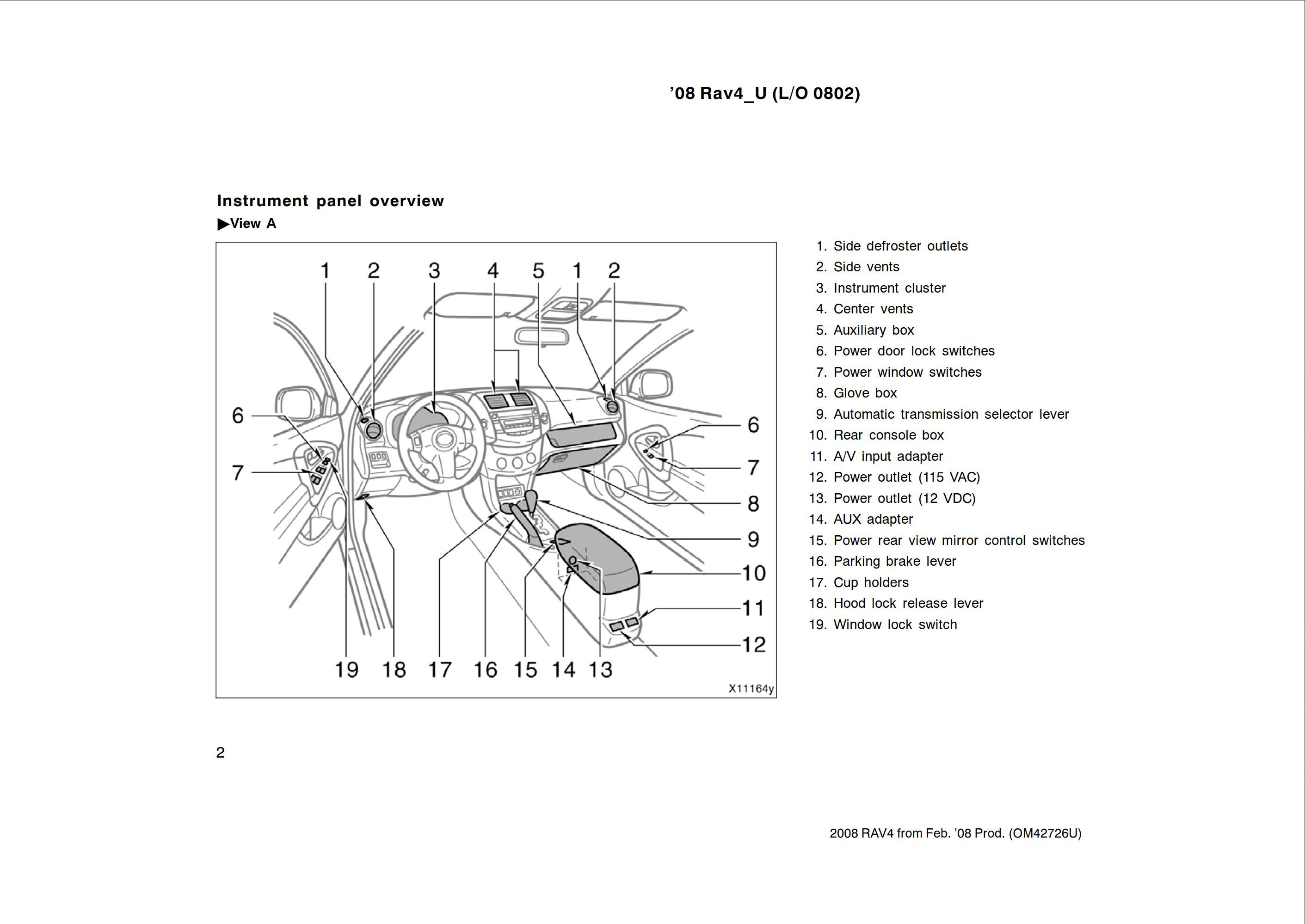 2008 toyota rav4 owner's manual