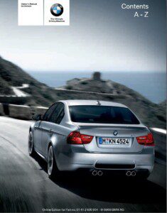 2009 bmw m3 owner's manual