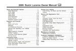 2009 buick lucerne owner's manual