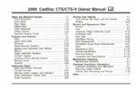 2009 cadillac cts owner's manual