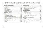 2009 cadillac escalade esv owner's manual