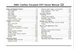 2009 cadillac escalade ext owner's manual