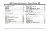 2009 chevrolet avalanche owner's manual