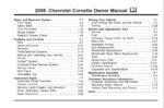 2009 chevrolet corvette owner's manual