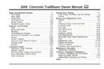 2009 chevrolet trailblazer owner's manual