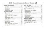 2009 chevrolet uplander owner's manual