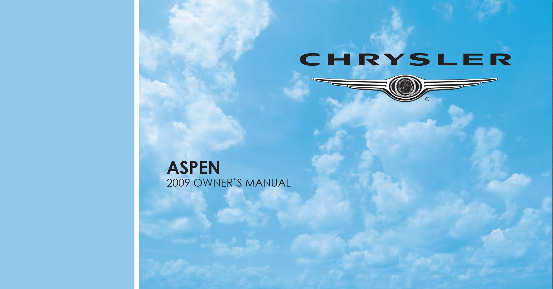 2009 chrysler aspen owner's manual