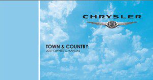 2009 chrysler town and country owner's manual