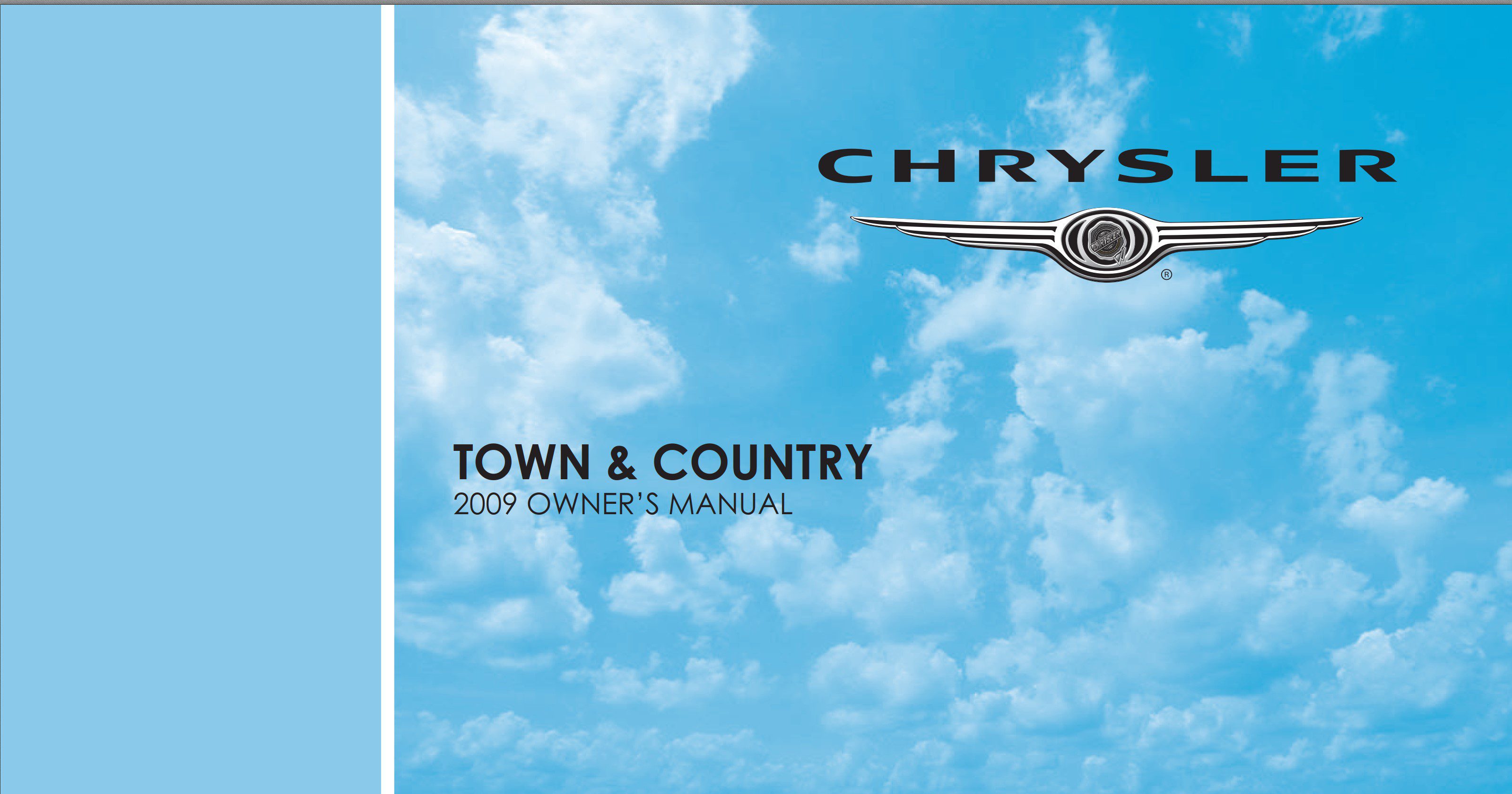 2009 chrysler town and country owner's manual