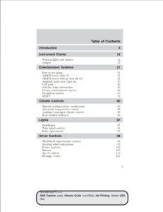 2009 ford explorer owner's manual