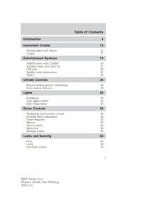 2009 ford focus owner's manual