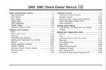 2009 gmc sierra owner's manual