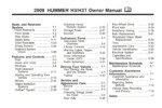 2009 hummer h3 owner's manual