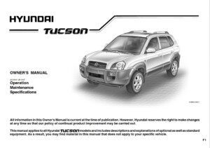 2009 hyundai tucson owner's manual