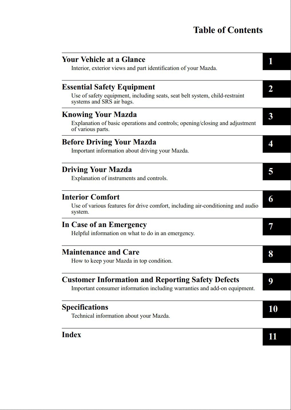 2009 mazda cx7 owner's manual