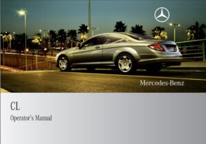 2009 mercedes benz cl class owner's manual