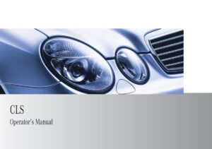 2009 mercedes benz cls owner's manual