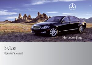 2009 mercedes benz s class owner's manual