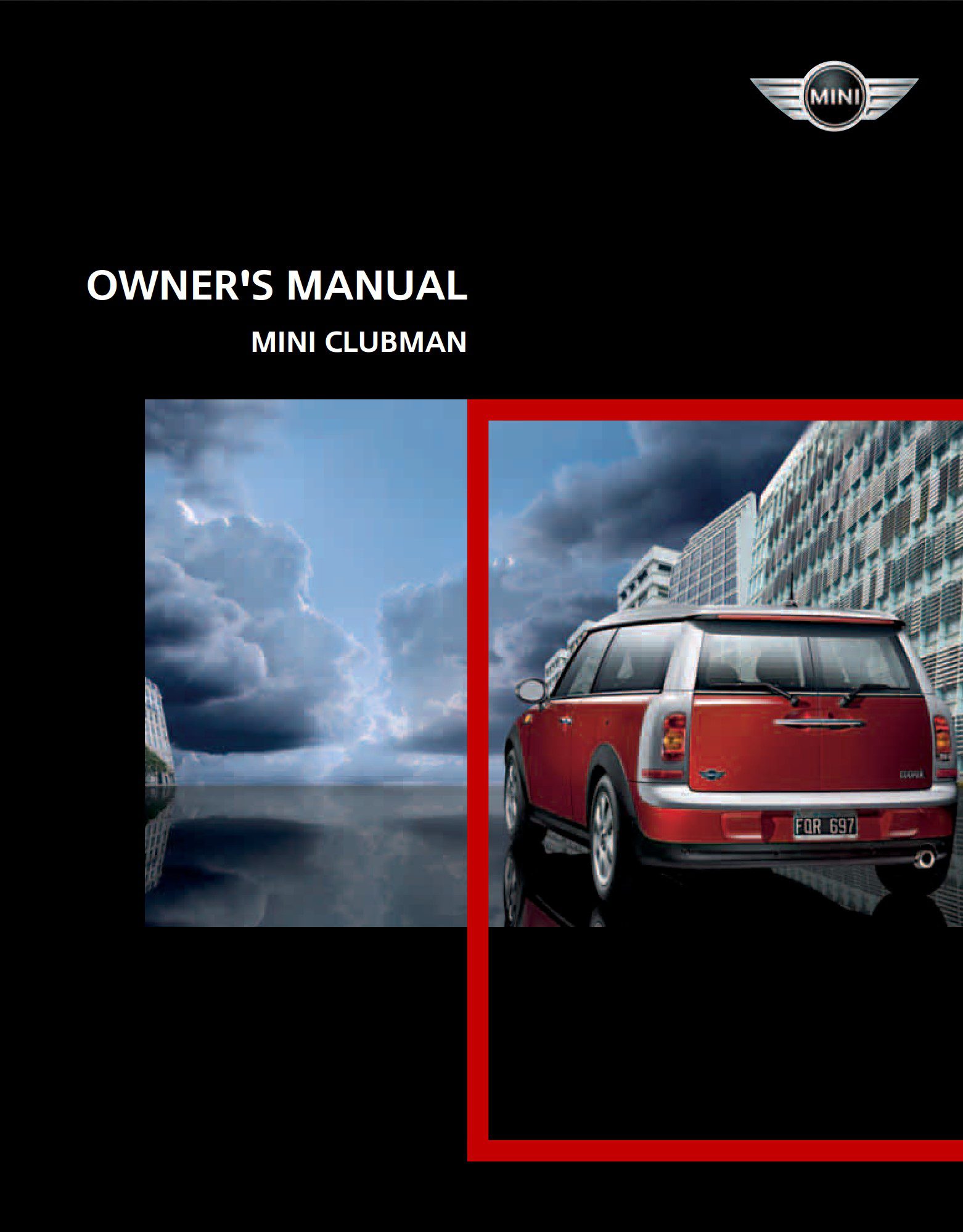 2009 mini clubman owner's manual