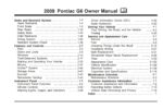 2009 pontiac g6 owner's manual