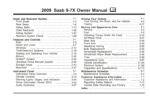 2009 saab 9 7x owner's manual