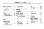 2009 saturn astra owner's manual