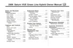 2009 saturn vue hybrid owner's manual