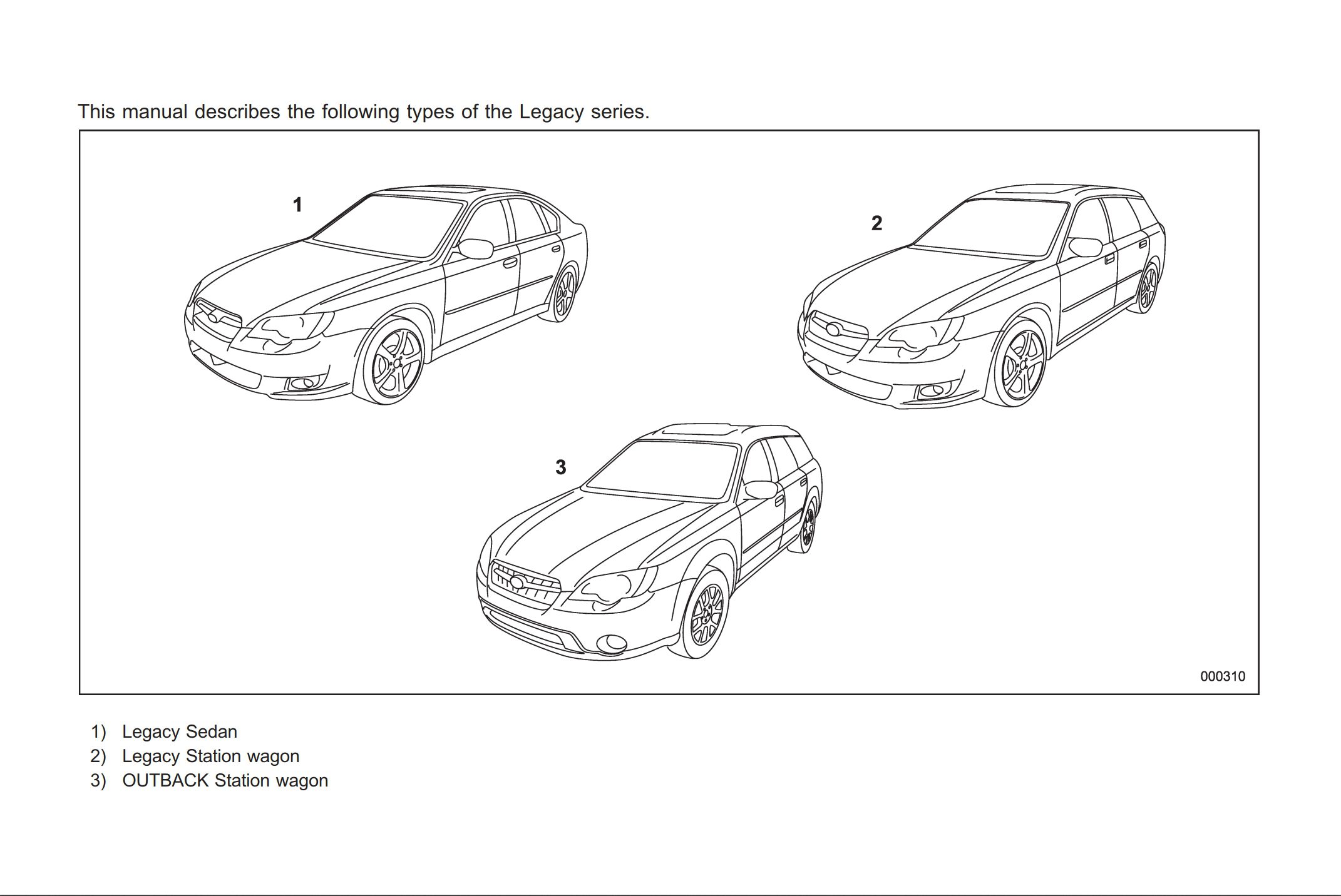 2009 subaru outback owner's manual