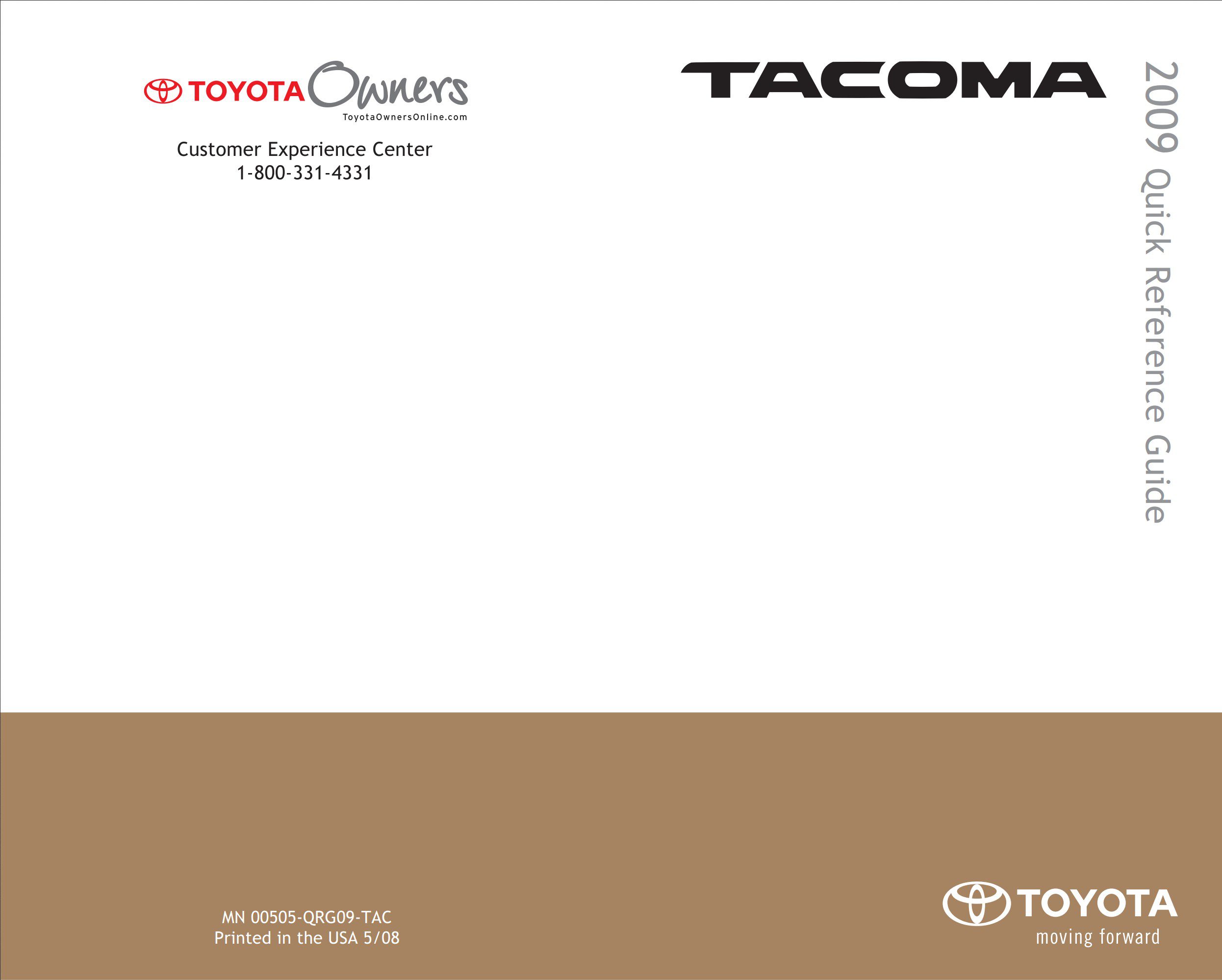 2009 toyota tacoma owner's manual