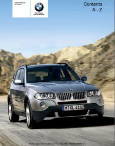 2010 bmw x3 owner's manual