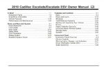 2010 cadillac escalade owner's manual