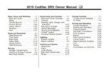 2010 cadillac srx owner manual