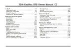 2010 cadillac sts owner manual