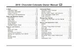 2010 chevrolet colorado owner manual