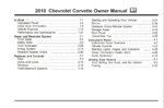 2010 chevrolet corvette owner manual