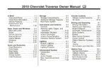 2010 chevrolet traverse owner manual