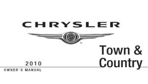 2010 chrysler town & country owner manual