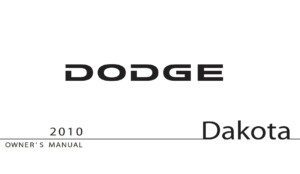 2010 dodge dakota owner manual