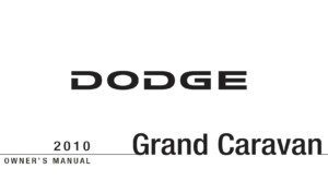 2010 dodge grand caravan owner manual