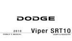 2010 dodge viper srt10 coupe & roadster owner manual