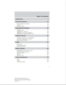 2010 ford crown victoria owner's manual