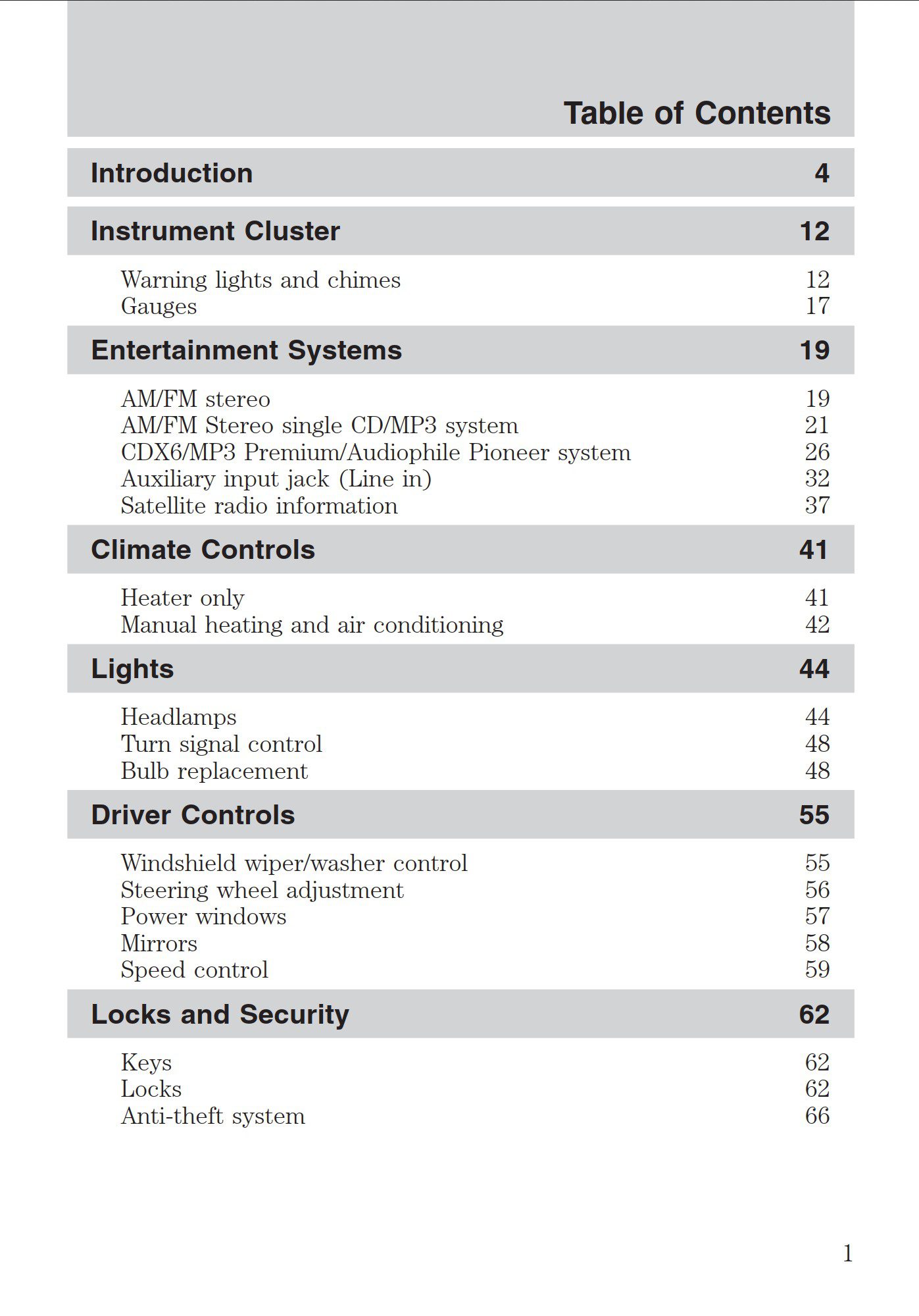 2010 ford ranger owner's manual