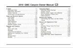 2010 gmc canyon owner manual