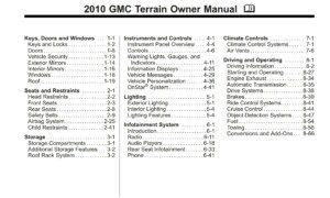 2010 gmc terrain owner manual