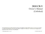 2010 honda cr v owner's manual