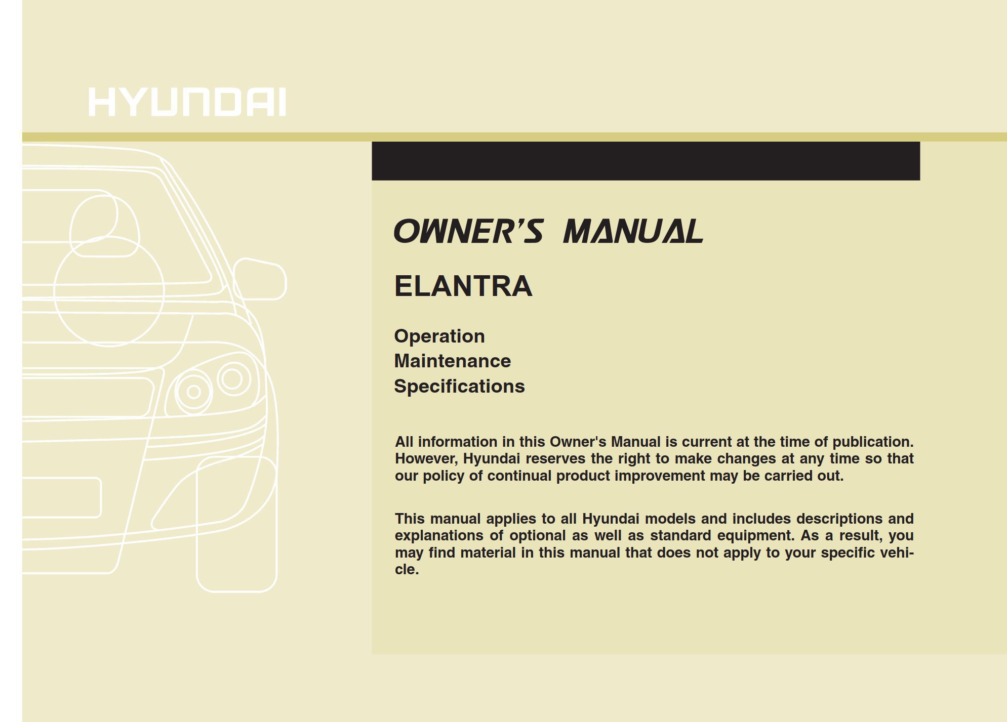 2010 hyundai elantra owner's manual